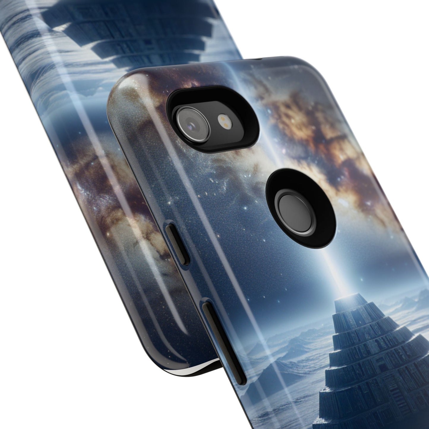 61C Akita Space Adventure Phone Case – Dual-Layer Protective Cover for iPhone & Android