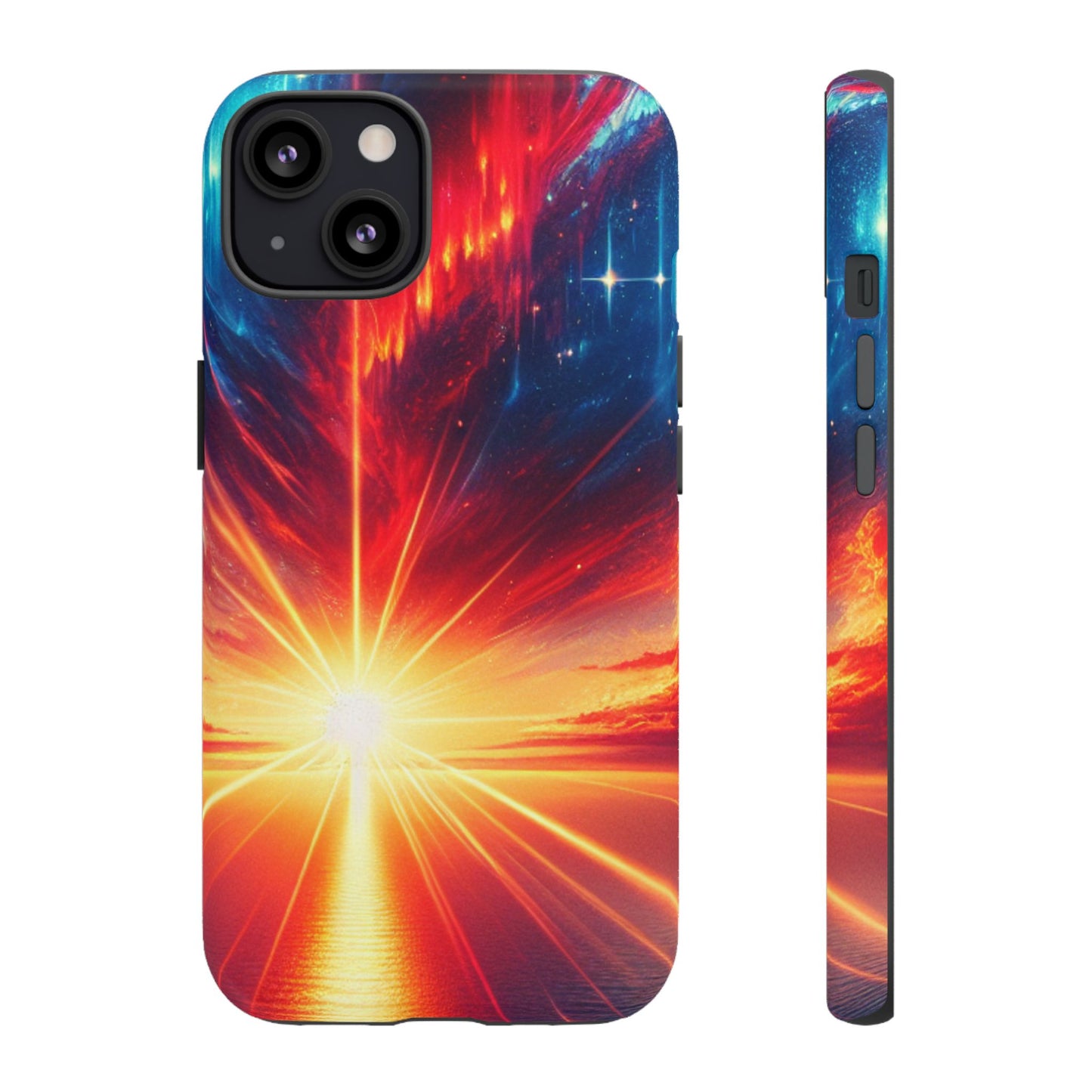 63B2 Sunrise Landscape Art Phone Case – Glossy or Matte Dual-Layer Cover for iPhone & Android