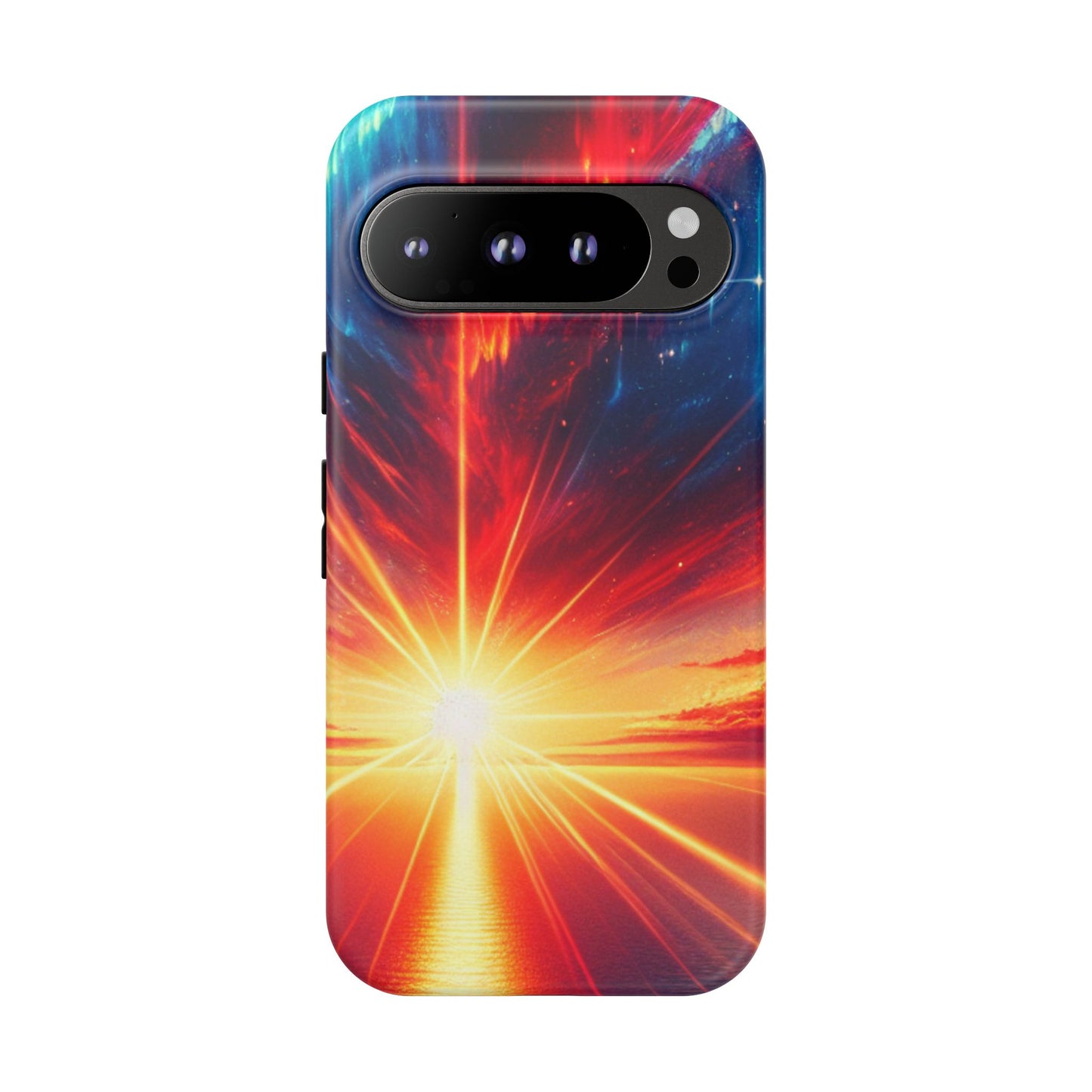 63B2 Sunrise Landscape Art Phone Case – Glossy or Matte Dual-Layer Cover for iPhone & Android