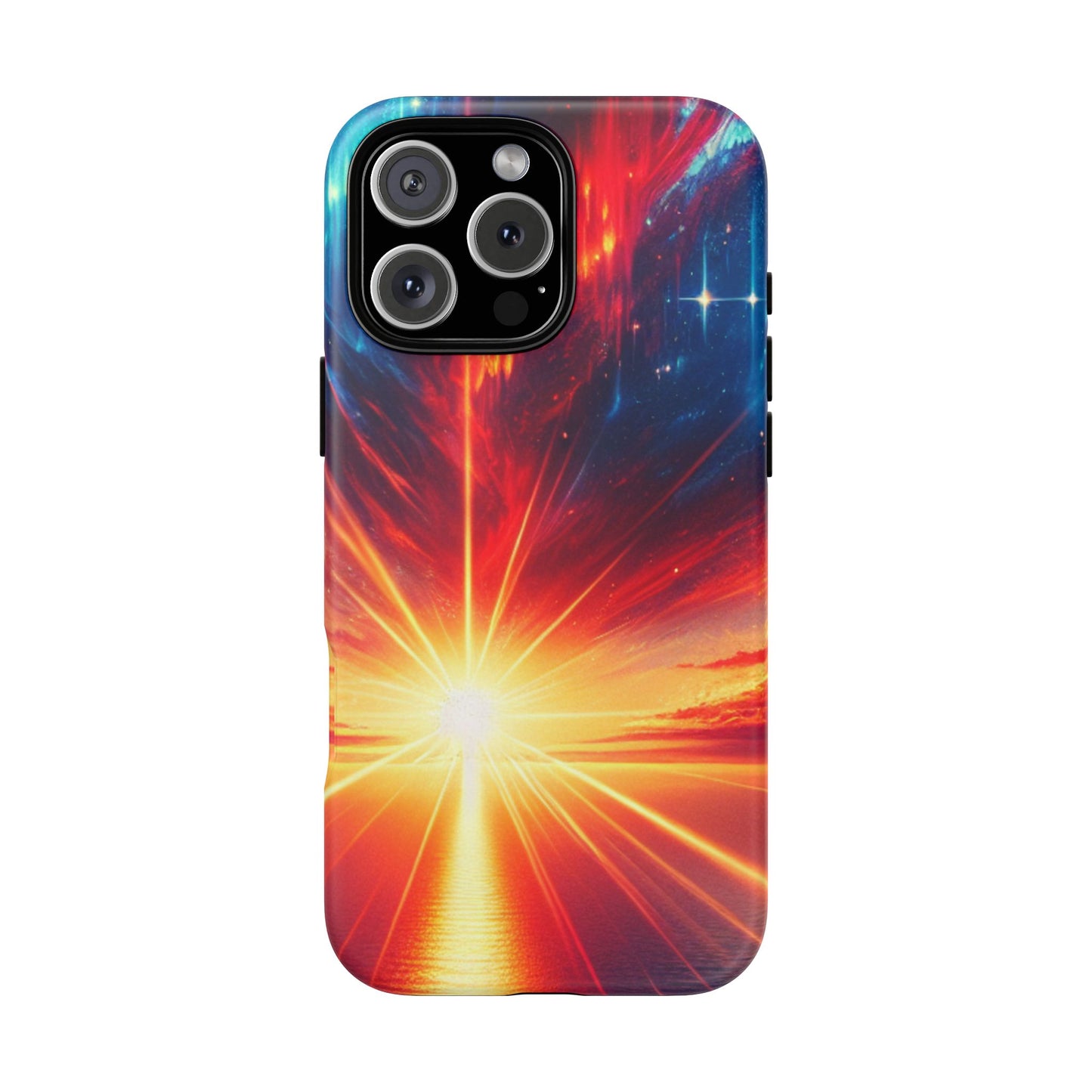 63B2 Sunrise Landscape Art Phone Case – Glossy or Matte Dual-Layer Cover for iPhone & Android