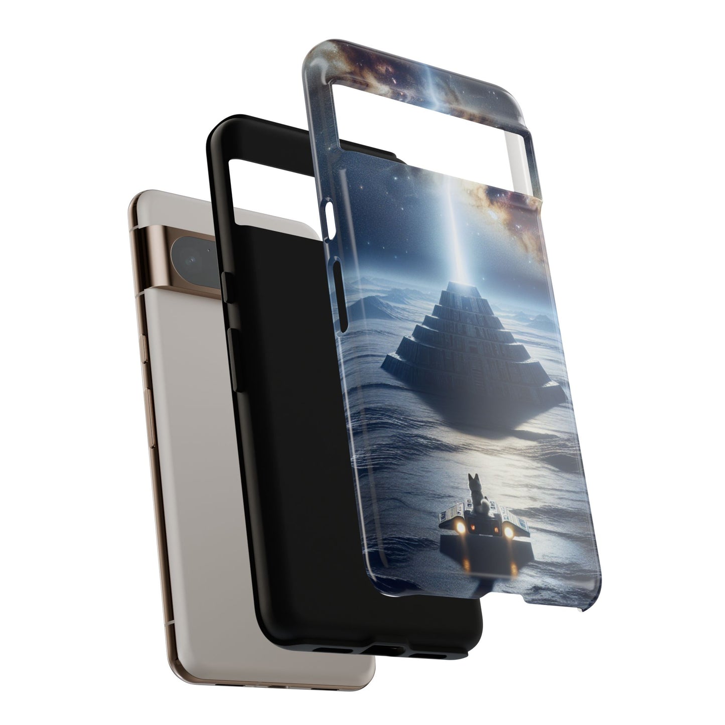 61C Akita Space Adventure Phone Case – Dual-Layer Protective Cover for iPhone & Android