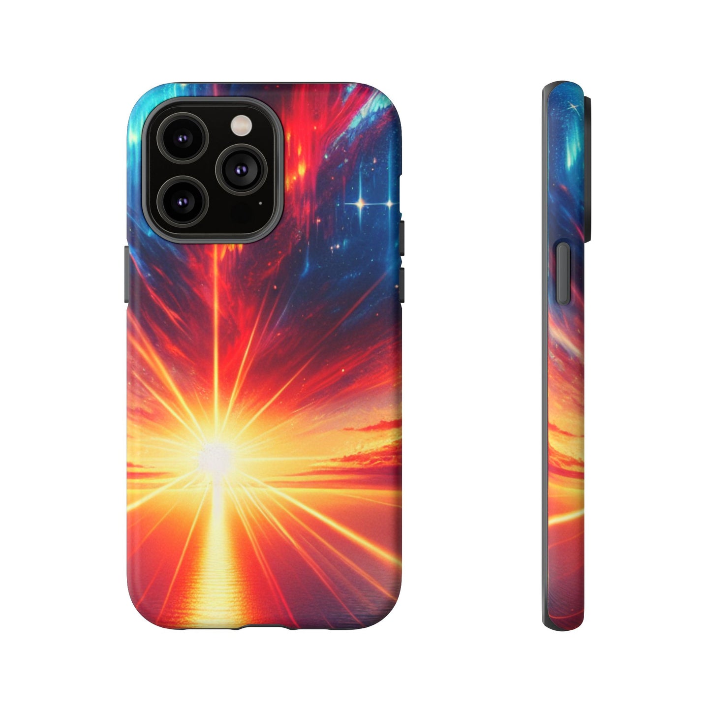 63B2 Sunrise Landscape Art Phone Case – Glossy or Matte Dual-Layer Cover for iPhone & Android