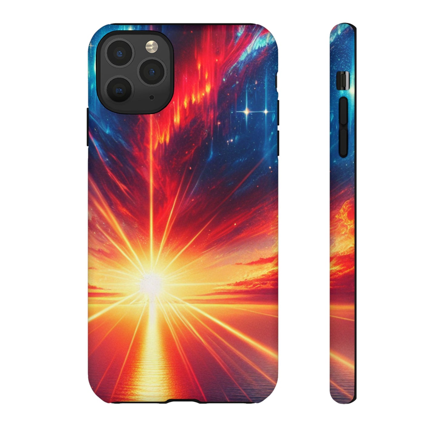 63B2 Sunrise Landscape Art Phone Case – Glossy or Matte Dual-Layer Cover for iPhone & Android